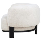 Lawler Upholstered Barrel Back Accent Chair Ivory and Black | Ivory | Ivory / Black | 901372