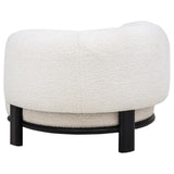 Lawler Upholstered Barrel Back Accent Chair Ivory and Black | Ivory | Ivory / Black | 901372