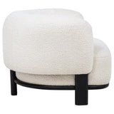 Lawler Upholstered Barrel Back Accent Chair Ivory and Black | Ivory | Ivory / Black | 901372