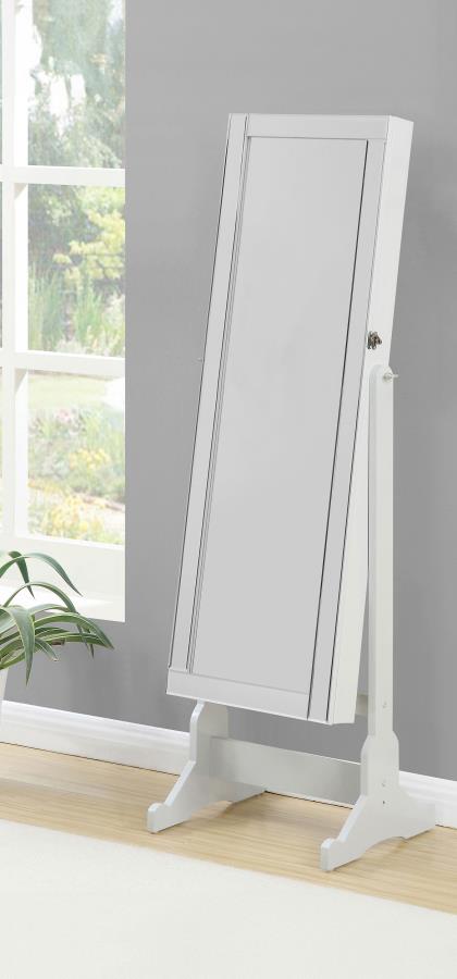 Yvonne Cheval Mirror with Jewelry Storage Dove Grey | Full | Grey | Dove Grey | 901866