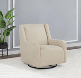 Serra Boucle Upholstered Swivel Glider Sandy Beige | Beige | Sandy Beige | 902453