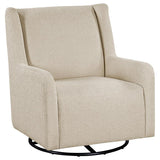 Serra Boucle Upholstered Swivel Glider Sandy Beige | Beige | Sandy Beige | 902453