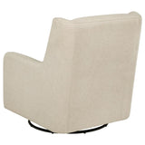 Serra Boucle Upholstered Swivel Glider Sandy Beige | Beige | Sandy Beige | 902453