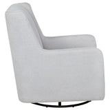 Serra Boucle Upholstered Swivel Glider Dove Grey | Grey | Dove Grey | 902454