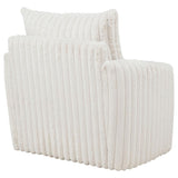 Sarco Corduroy Upholstered Swivel Accent Arm Chair Ivory | Full | Beige | Ivory | 902541