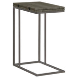 Pedro Expandable C-Shaped Sofa Side Table Weathered Grey | King | Grey | Weathered Grey | 902864