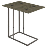 Pedro Expandable C-Shaped Sofa Side Table Weathered Grey | King | Grey | Weathered Grey | 902864