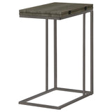 Pedro Expandable C-Shaped Sofa Side Table Weathered Grey | King | Grey | Weathered Grey | 902864