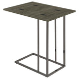 Pedro Expandable C-Shaped Sofa Side Table Weathered Grey | King | Grey | Weathered Grey | 902864