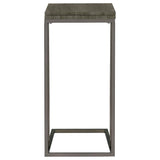 Pedro Expandable C-Shaped Sofa Side Table Weathered Grey | King | Grey | Weathered Grey | 902864