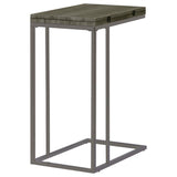 Pedro Expandable C-Shaped Sofa Side Table Weathered Grey | King | Grey | Weathered Grey | 902864