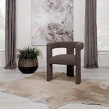 Petra Boucle Upholstered Accent Side Chair Chocolate Brown | Full | Brown | Chocolate Brown | 902880