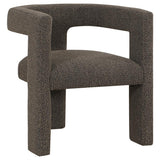 Petra Boucle Upholstered Accent Side Chair Chocolate Brown | Full | Brown | Chocolate Brown | 902880