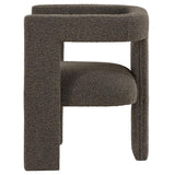Petra Boucle Upholstered Accent Side Chair Chocolate Brown | Full | Brown | Chocolate Brown | 902880