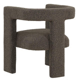 Petra Boucle Upholstered Accent Side Chair Chocolate Brown | Full | Brown | Chocolate Brown | 902880