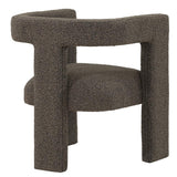 Petra Boucle Upholstered Accent Side Chair Chocolate Brown | Full | Brown | Chocolate Brown | 902880