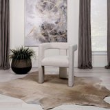 Petra Boucle Upholstered Accent Side Chair White | Full | White | 902881