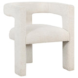 Petra Boucle Upholstered Accent Side Chair White | Full | White | 902881