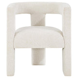 Petra Boucle Upholstered Accent Side Chair White | Full | White | 902881