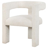 Petra Boucle Upholstered Accent Side Chair White | Full | White | 902881