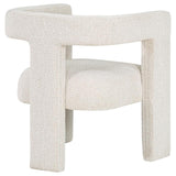 Petra Boucle Upholstered Accent Side Chair White | Full | White | 902881