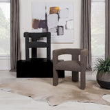 Petra Boucle Upholstered Accent Side Chair Black | Full | Black | 902882