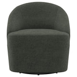 Leon Upholstered Barrel Accent Swivel Chair Hunter Green | King | Green | Hunter Green | 903075