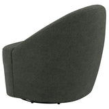 Leon Upholstered Barrel Accent Swivel Chair Hunter Green | King | Green | Hunter Green | 903075