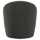 Leon Upholstered Barrel Accent Swivel Chair Hunter Green | King | Green | Hunter Green | 903075