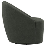 Leon Upholstered Barrel Accent Swivel Chair Hunter Green | King | Green | Hunter Green | 903075