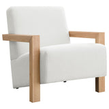 Fitzroy Boucle Upholstered Accent Arm Chair Ivory | King | Ivory | 903094
