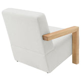 Fitzroy Boucle Upholstered Accent Arm Chair Ivory | King | Ivory | 903094