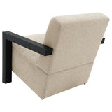 Fitzroy Boucle Upholstered Accent Arm Chair Latte | King | Beige | Latte | 903095