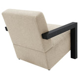 Fitzroy Boucle Upholstered Accent Arm Chair Latte | King | Beige | Latte | 903095