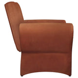 Liana Upholstered Roll Arm Accent Armchair Rust Orange | King | Brown | Rust | 903150