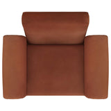 Liana Upholstered Roll Arm Accent Armchair Rust Orange | King | Brown | Rust | 903150