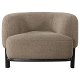 Lawler Upholstered Barrel Back Accent Chair Brown and Black | Brown | Brown / Black | 903170