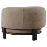 Lawler Upholstered Barrel Back Accent Chair Brown and Black | Brown | Brown / Black | 903170