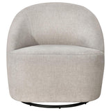 Leon Chenille Upholstered Swivel Accent Chair Beige | Full | Beige | Greige | 903411