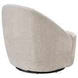 Leon Chenille Upholstered Swivel Accent Chair Beige | Full | Beige | Greige | 903411