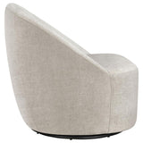 Leon Chenille Upholstered Swivel Accent Chair Beige | Full | Beige | Greige | 903411