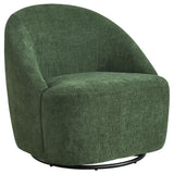 Leon Chenille Upholstered Swivel Accent Chair Green | Full | Green | 903412