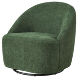 Leon Chenille Upholstered Swivel Accent Chair Green | Full | Green | 903412