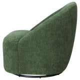 Leon Chenille Upholstered Swivel Accent Chair Green | Full | Green | 903412
