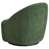 Leon Chenille Upholstered Swivel Accent Chair Green | Full | Green | 903412