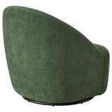 Leon Chenille Upholstered Swivel Accent Chair Green | Full | Green | 903412