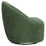 Leon Chenille Upholstered Swivel Accent Chair Green | Full | Green | 903412
