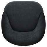 Leon Chenille Upholstered Swivel Accent Chair Black | Full | Black | 903413