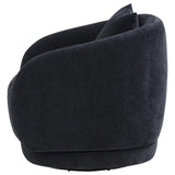 Arnaud Chenille Upholstered Swivel Accent Chair Navy | Full | Blue | Navy | 903487