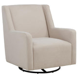 Sorrel Fabric Upholstered Swivel Glider Arm Chair Latte | King | Brown | Latte | 903930